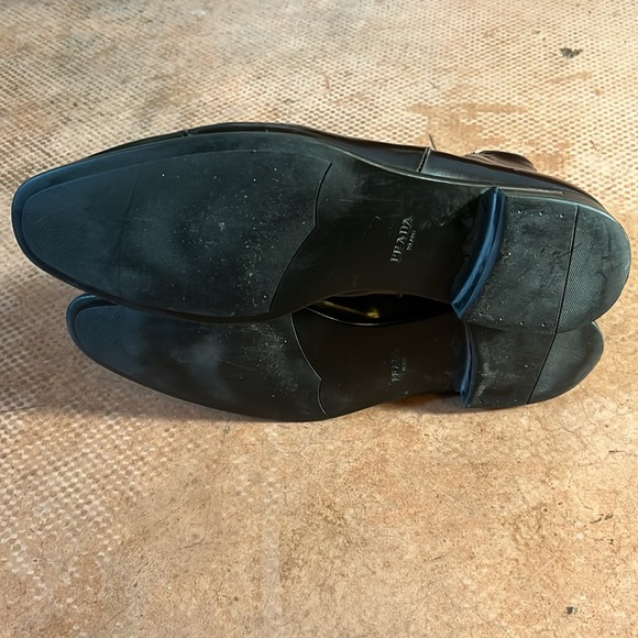 AUTH LUXURY PRADA LEATHER HALF-BOOTS - Picture 5 of 5